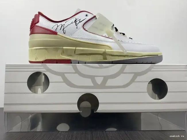 Rep Onekick Jordan SP Low Off-White Retro Red 2 White DJ4375-106 0414